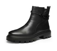 Stiefelette ARA "MANCHESTER", Damen, Gr. 7 (40,5), schwarz, Glattleder, unifarben, Schuhe, Biker Boots, Stiefel in Komfortweite H (= sehr weit) (79707342-7) schwarz