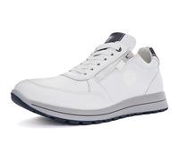 ara Herren Matteo Sneaker, Weiss,BLAU, 42 EU Weit