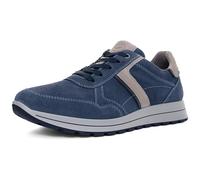ara Herren Matteo Sneaker, Denim,Pebble,BLAU, 42 EU Weit