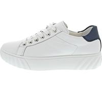 Sneaker ARA "MONACO" Gr. 6,5, bunt (weiß, nachtblau) Damen Schuhe Sneaker mit Wechselfußbett, H-Weite (sehr weit) (31038925-6,5)