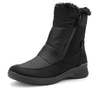 Winterstiefelette ARA "MÜNCHEN", Damen, Gr. 43, schwarz, Lederimitat, Textil, unifarben, Schuhe, Snowboots, Winterstiefel mit Gore-Tex und schuhweite H (sehr weit) (25698064-43) schwarz