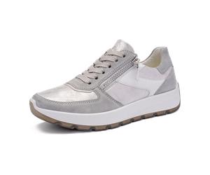 ara New York Sneaker grau silber für Damen, grau, Größe 43 EU / 9 UK