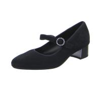 ara Nizza Spangenpumps schwarz Samt 12-35829 für Damen, schwarz, Größe 38 ½ EU / 5,5 UK