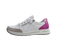 ara Damen Osaka Sneaker, Pebble,Weiss,Orchidee, 38 EU Weit