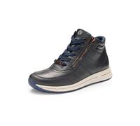 Schnürboots ARA "OSAKA" Gr. 7 (40,5), blau (dunkelblau) Damen Schuhe Reißverschlussstiefeletten mit beidseitigen Reißverschlüssen, G-Weite (18653150-7)