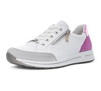 ara Damen Osaka Sneaker, Pebble,Weiss,Orchidee, 37.5 EU Weit