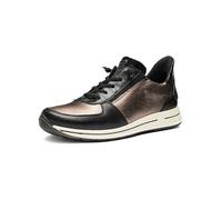 Sneaker ARA "Ara Sneaker Leder/Textil", Damen, Gr. 41, schwarz (schwarz kombi), Leder, Textil, Schuhe (92534550-41) schwarz kombi