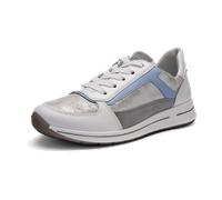 Sneaker ARA "Ara Sneaker Leder", Damen, Gr. 41,5, weiß, silber, Leder, Schuhe Sneaker (92842248-41,5) weiß, silber