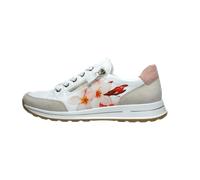 ara Osaka Schuhe Sneaker weiß beige Blumen 12-24801 für Damen, weiß, Größe 42 ½ EU / 8,5 UK