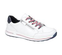 ARA Damen Osaka Sneaker, Weiss,BLAU, 41.5 EU Weit