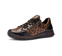 ara Osaka Sneaker schwarz nuts mocca für Damen, animal, Größe 41 ½ EU / 7,5 UK