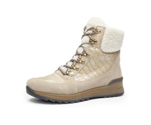 ara Osaka Stiefelette cashmere taupe offwh für Damen, beige, Größe 37 ½ EU / 4,5 UK