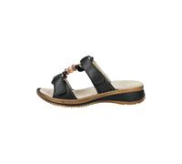 Ara Pantolette HAWAII Damen Glattleder Schwarz Gr. 41 Klettverschlüsse G‑Weite