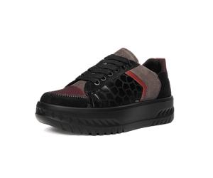 Ara - Plateauschnürer MONACO 2.0 SCHWARZ/STEEL/WILDBERRY - Gr. - 4½