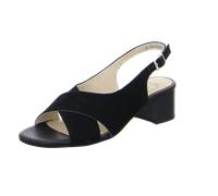 Sandalette ARA "PRATO" Gr. 7 (40,5), schwarz Damen Schuhe Sandaletten mit verstellbarem Riemchen, G-Weite (50978254-7)