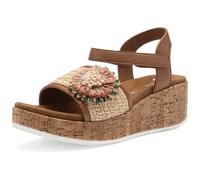 Keilsandalette ARA "Ara Sandalen Glattleder", Damen, Gr. 40, braun, Glattleder, Schuhe (11689540-40) braun