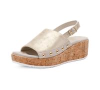ara Rimini Sandale beige für Damen, gold, Größe 37 EU