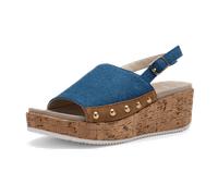 ara Rimini Sandale blau braun für Damen, blau, Größe 42 EU