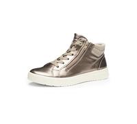 Sneakerboots ARA "ROM", Damen, Gr. 4 (37), beige, Glattleder, Veloursleder, casual, Schuhe, High Top Sneaker, Schnürboots in bequemer Schuhweite G (= weit) (39248938-4) beige