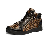 ara Rom Schnürer schwarz leo für Damen, animal, Größe 38 EU / 5 UK