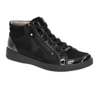 ARA Rom Schuhe Mid-Sneaker schwarz gemustert Lack 12-24499 - Größe 42