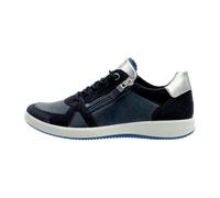 ara Damen Roma Sneaker, BLAU,Silber, 40 EU Weit