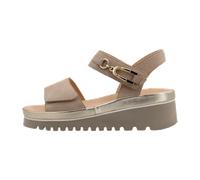 Damen Sandale Tibet Sand, Platin Gr. 42