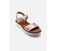 Keilsandalette ARA "BILBAO", Damen, Gr. 39, multicolor, Glattleder, mehrfarbig, Schuhe, Sommerschuh, Sandale, Keilabsatz, Klett, Weite G (weit) (38705400-39) multicolor