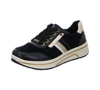 ara Damen Sapporo Sneaker, SCHWARZ,Sand, 41.5 EU Weit
