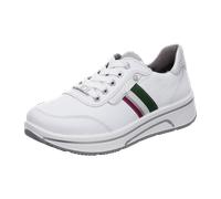 Sneaker ARA "SAPPORO" Gr. 6,5, silberfarben (weiß, silberfarben) Damen Schuhe Sneaker in Komfortweite H = sehr weit (22240233-6,5)