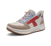 Slip-On Sneaker ARA "SAPPORO 3.0", Damen, Gr. 9,5 (44), creme kombiniert, Glattleder, Veloursleder, kontrastfarbene Details, Schuhe Slip-On Sneaker, Halbschuh, Slipper, Freizeitschuh in Komfortweite H