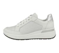 Sneaker ARA "Ara Sneaker Leder", Damen, Gr. 39, weiß, silber, Leder, Schuhe Sneaker (31592053-39) weiß, silber