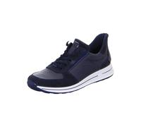 Slip-On Sneaker ARA "OSAKA", Damen, Gr. 9 (43), blau (dunkelblau), Veloursleder, Glattleder, unifarben, sportlich, Schuhe, Keilsneaker, Schnürschuh mit Easy2Go-Einschlupf (37233703-9) dunkelblau