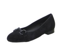 Ara Damen Ballerinas Siena schwarz Velour Weit Größe 37,5 EU