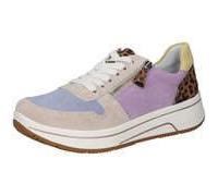 Plateausneaker ARA "SAPPORO 3.0", Damen, Gr. 6 (39), multicolor, leo, Veloursleder, Velourslederimitat, Schuhe Plateausneaker, Freizeitschuh, Halbschuh, Schnürer mit High Soft-Ausstattung, H-Weite (92