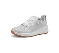 Ara Sneaker Garda Nebbia Leder Weiß/Silber Damen Größe 39