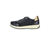 Sneaker ARA "Ara Sneaker Leder", Damen, Gr. 40, blau (blau, braun), Leder, Casual, Schuhe (11704839-40) blau, braun