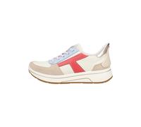 Slip-On Sneaker ARA "SAPPORO 3.0", Damen, Gr. 9,5 (44), creme kombiniert, Glattleder, Veloursleder, kontrastfarbene Details, Schuhe Slip-On Sneaker, Halbschuh, Slipper, Freizeitschuh in Komfortweite H