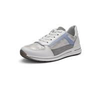 Sneaker ARA "Ara Sneaker Leder", Damen, Gr. 40, weiß, silber, Leder, Schuhe Sneaker (92842248-40) weiß, silber