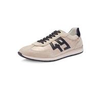 Ara Sneaker PORTOFINO Damen Gr. 38 hellbeige/schwarz Glattleder/Veloursleder Weite G 1/2