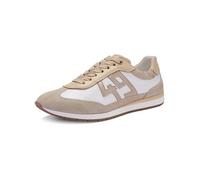 Sneaker ARA "Ara Sneaker Leder", Damen, Gr. 40, weiß, grau, Leder, Schuhe Sneaker (68709236-40) weiß, grau