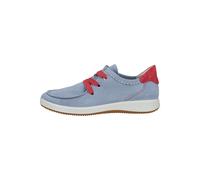 Sneaker ARA "Ara Sneaker Veloursleder", Damen, Gr. 39, blau, rot, Veloursleder, Schuhe Sneaker (86480000-39) blau, rot