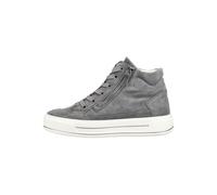 Sneaker ARA "Ara Sneaker Veloursleder", Damen, Gr. 41, grau (graphit), Veloursleder, Schuhe Sneaker (47176330-41) graphit