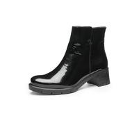 Stiefelette ARA "Ara Stiefelette Leder", Damen, Gr. 43, schwarz (schwarz lack), Leder, casual, Schuhe (96318945-43) schwarz lack