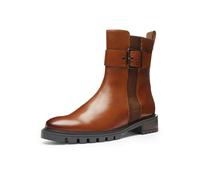 Stiefelette ARA "TULSA", Damen, Gr. 5 (38), braun (cognac), Glattleder, unifarben, Schuhe, Biker Boots, Stiefel mit Blockabsatz in G-Weite (28497232-5) cognac