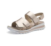 Riemchensandale ARA "Ara Sandalen Leder", Damen, Gr. 38, sand, Leder, Schuhe Riemchensandale (50182931-38) sand
