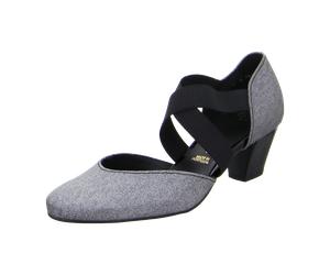 ara Toulouse Pumps D´Orsay grau Glitzer 12-33439 für Damen, grau, Größe 42 EU / 8 UK