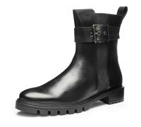 Stiefelette ARA "TULSA", Damen, Gr. 5 (38), schwarz, Glattleder, unifarben, Schuhe Stiefelette, Biker Boots, Stiefel mit Blockabsatz in G-Weite (26094921-5) schwarz