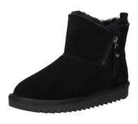 Winterboots ARA "ALASKA Short Zip", Damen, Gr. 43, schwarz (schwarz short zip), Lammfell, Veloursleder, unifarben, Schuhe, Stiefel aus echtem Lammfell mit Reißverschluss, G-Weite (weit), Topseller (95