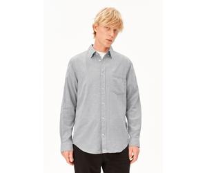 ARAAMO FLANELLHEMD | 100% Bio-Baumwolle - grau (S)